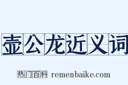 壶公龙近义词是什么意思的图片